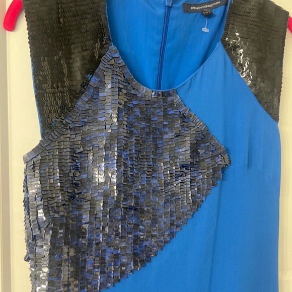 French Connection Blue Dress size 4 - Picture 3 of 7